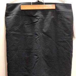 NWT black pencil skirt with back slit